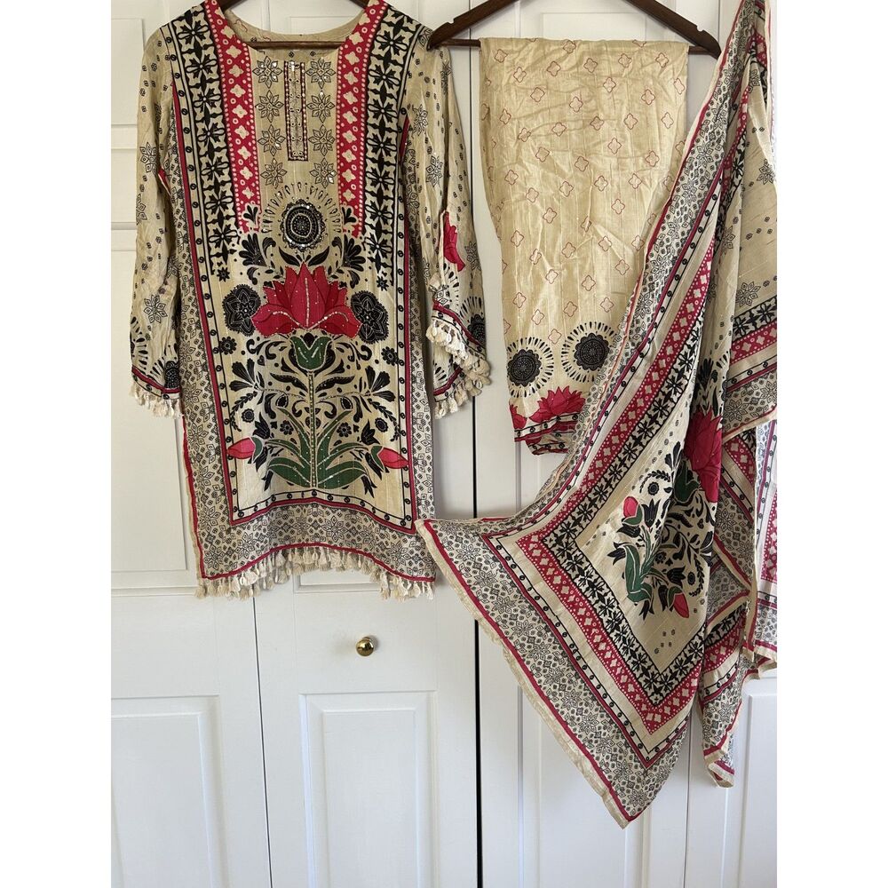 Beige Indian Dress